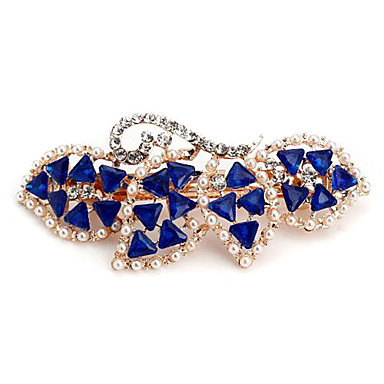 Мода Перла Rhinestone заколки (Случайный цвет)