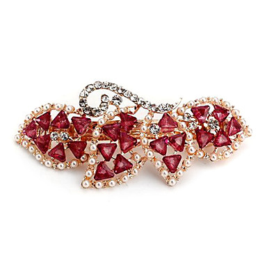 Мода Перла Rhinestone заколки (Случайный цвет)