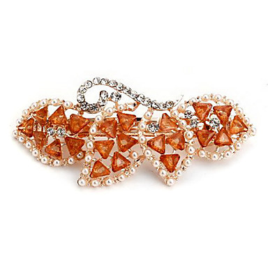 Мода Перла Rhinestone заколки (Случайный цвет)