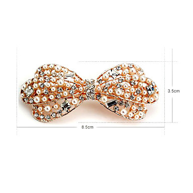 Мода Перла Rhinestone заколки (Случайный цвет)