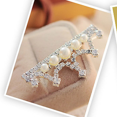 Классический многоцветный Rhinestone Заколки для женщин (серебро, золото)