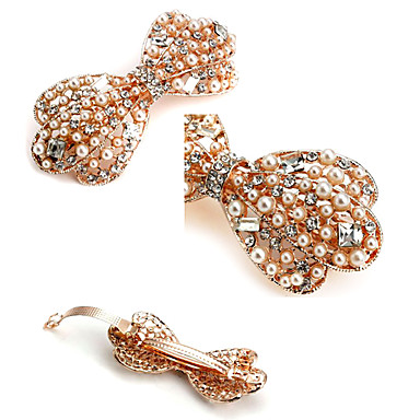 Мода Перла Rhinestone заколки (Случайный цвет)
