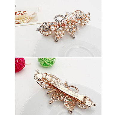 Мода Перла Rhinestone заколки (Случайный цвет)