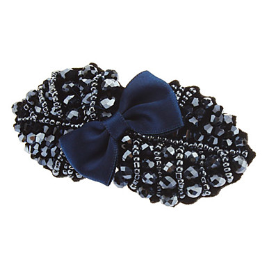 Мода черный / золото / Royal Blue Crystal Заколки для женщин