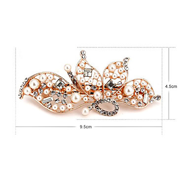 Мода Перла Rhinestone заколки (Случайный цвет)