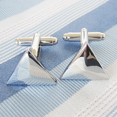 Мужская Сплав серебра треугольник Запонки
