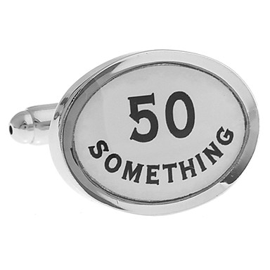 Мужская 50 Что-то Овальный Запонки (2 шт)