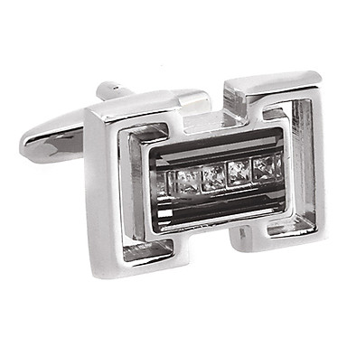 Мужская Прямоугольные площади Запонки (2 шт)
