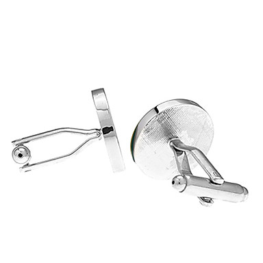 Мужская Круглый Запонки (2 шт)