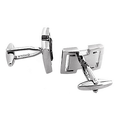 Мужская Прямоугольные площади Запонки (2 шт)