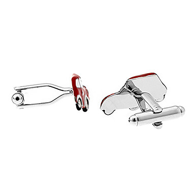 Мужская красный автомобиль игрушки Запонки (2 шт)