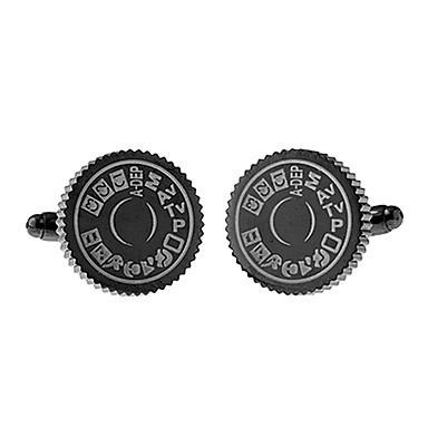 Мужская Круглый Запонки (2 шт)