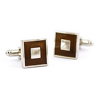 Модный Европа-Стиль Посеребренная Сплав Запонки (1 пара)