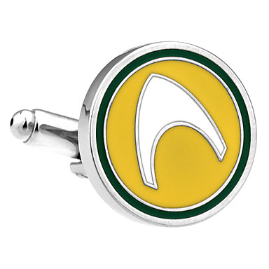 Мужская Круглый Запонки (2 шт)