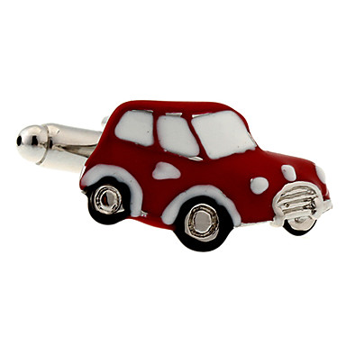 Мужская красный автомобиль игрушки Запонки (2 шт)