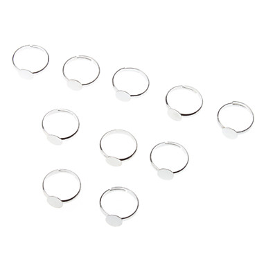 8мм круглый металлический регулируемый Ring (содержат 10 фото)