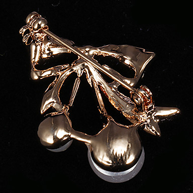 Золотой бантом Перл Брошь