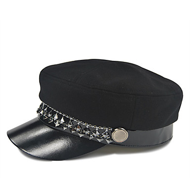 Женщины Vintage Rivet шляпа (Окружность :56-58см)