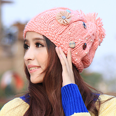 Женская мода трикотажные Casual шляпа (56-58см)