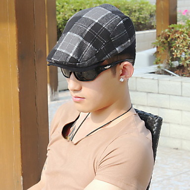 Мужская модная шляпа шерсть твид (окружность :56-58см)