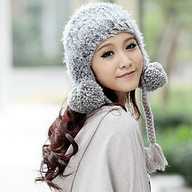 женщины перо вязать шляпу (окружность :56-58см)