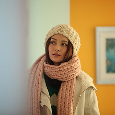 Прекрасный вязать женские модные шляпа (Окружность :56-58см)