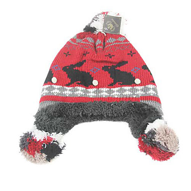 Толстая уха Теплый вязаная шапка