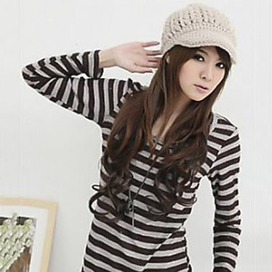 Дама шляпы зимняя шерсть вязаных шапочках (окружность 56-58см)