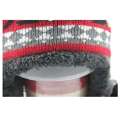 Толстая уха Теплый вязаная шапка