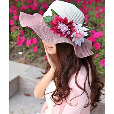 женщины Цветы пляж шляпа