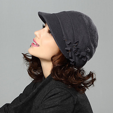 KM-1460-01 Дамская берета-Черный Кофе-