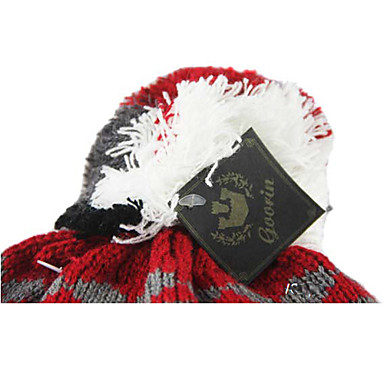 Толстая уха Теплый вязаная шапка