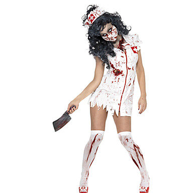 Zombie Nurse хлопок Гуро Хеллоуин костюм